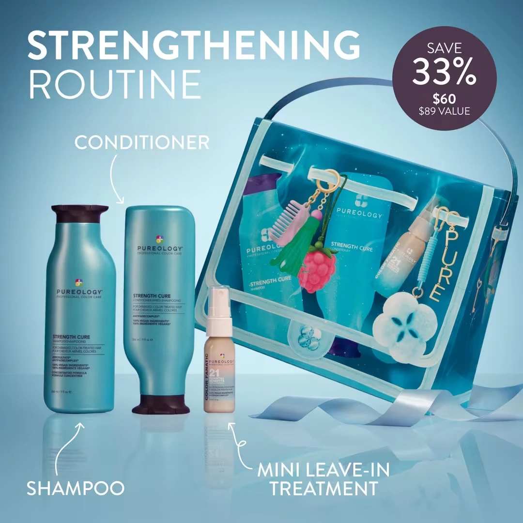 Pureology Strength Cure Repair & Colour Protection 3-Piece Holiday Gift Set
