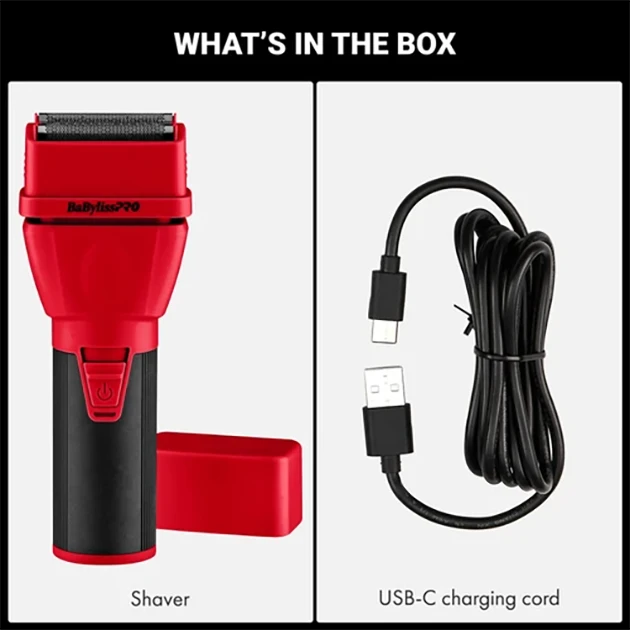 BaBylissPRO CoreFX Limited Edition Professional Cordless Double Foil Shaver – Red FX75FS2RD