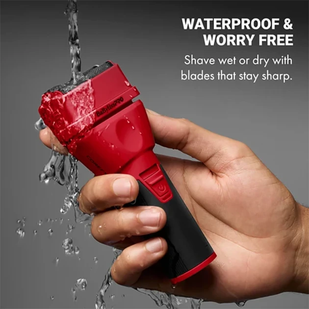 BaBylissPRO CoreFX Limited Edition Professional Cordless Double Foil Shaver – Red FX75FS2RD