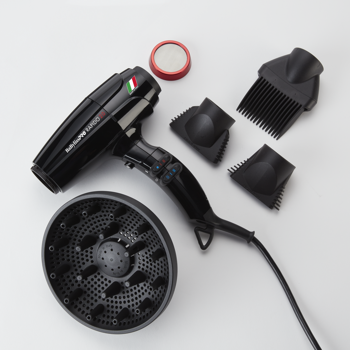 BaBylissPRO Rapido 2.0 Italian-Designed High-Speed Professional Hair Dryer