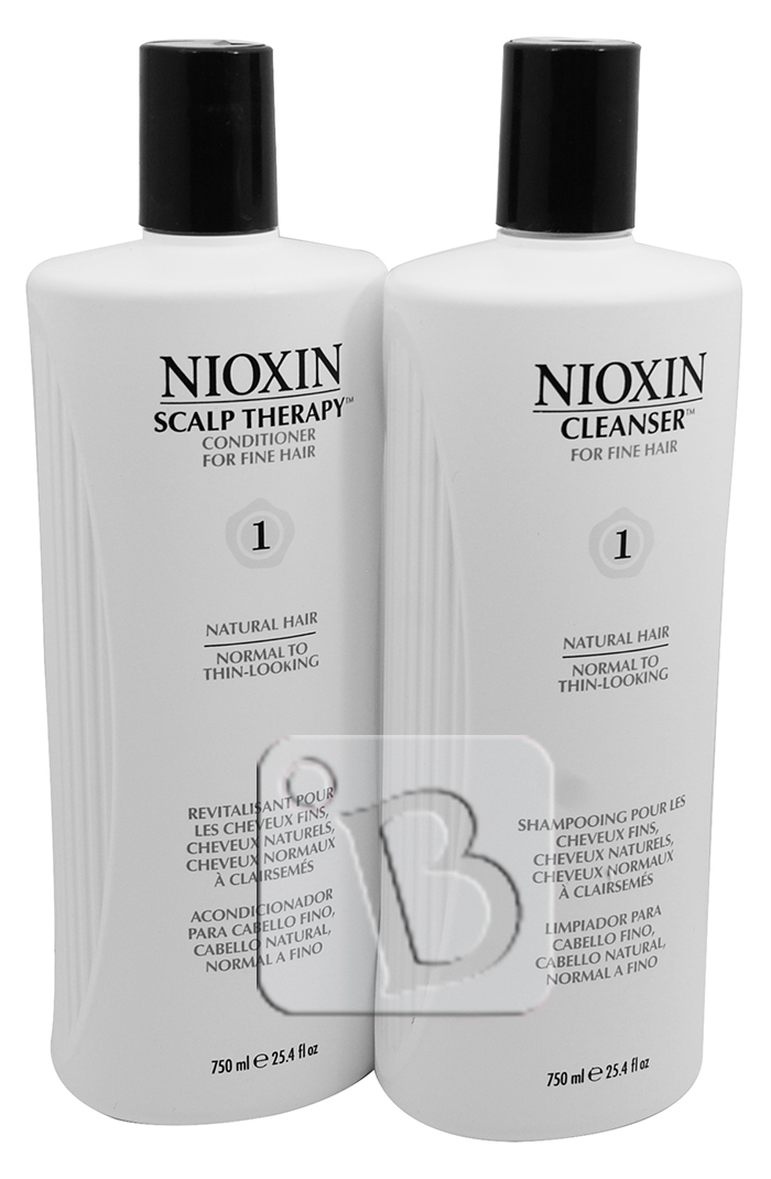 NIOXIN Fine Hair System No.1 Cleanser & Scalp Therapy Duo ...