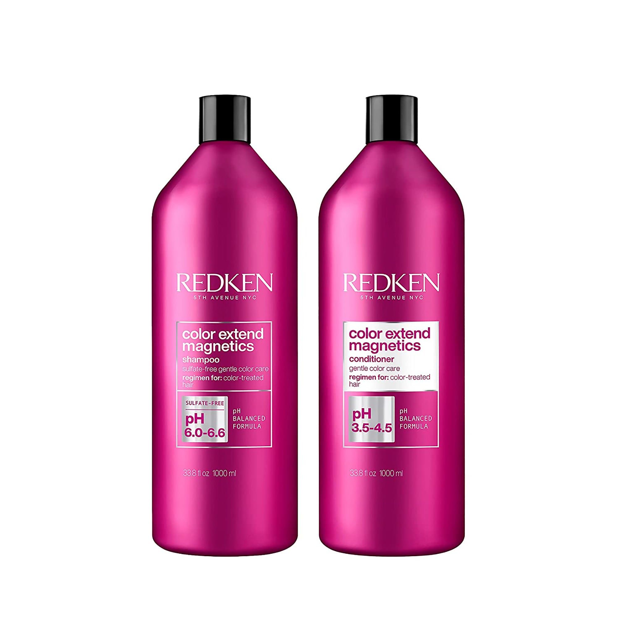 REDKEN Color Extend Magnetics Shampoo Conditioner Liter Combo