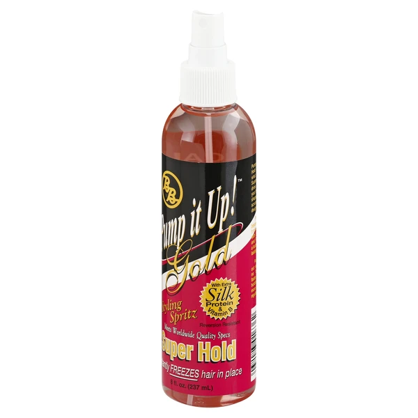 BB Pump It Up! Super Hold Gold Styling Spritz 8 oz