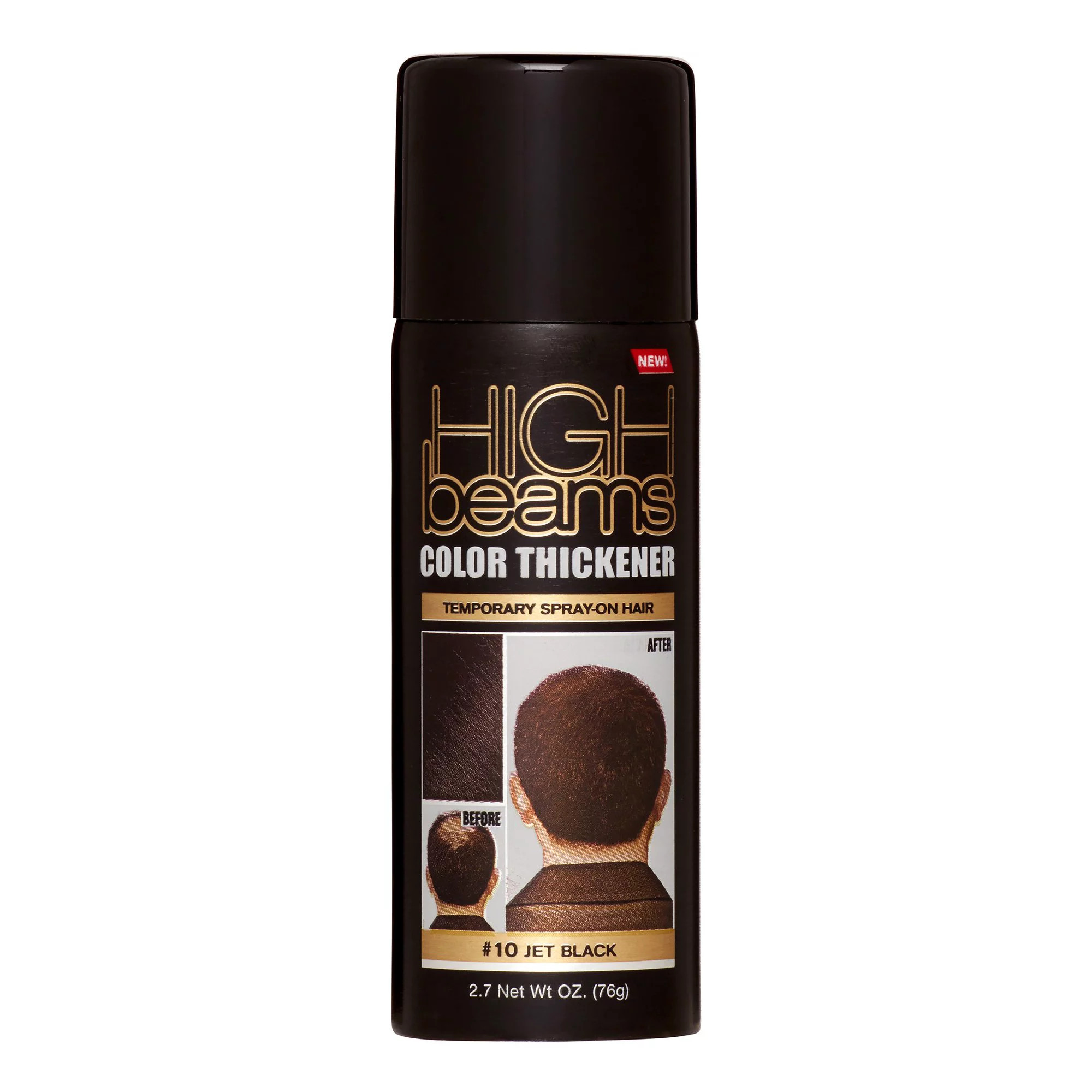 High Beams Color Thickener Temporary Spray-On Hair - Jet Black 2.7 oz