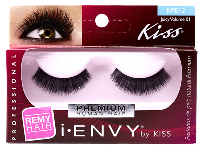 Kiss i ENVY 100% Human Eyelash Full Strip Juicy Volume 01, KPE12