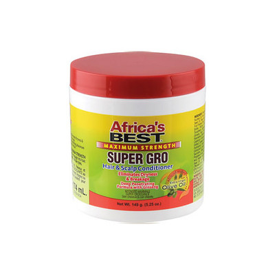 Conditionneur Africa's Best Super Gro 5.25 Oz - Pour Cheveux Secs Et Cassants, Neuf