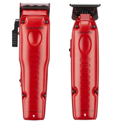 BaByliss LO-PRO FXONE Matte Red Cordless Clipper and Trimmer Combo