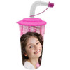 Soy Luna 3D Drinking Cup with Lid and Permanent Bendy Straw