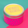 Neon Pop Scented Candles in a Tin, Sister, Daughter and Grandmother