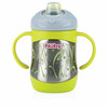 Nuby ID10260 Insulated Stainless Steel Cup with Spout 220 ml Green