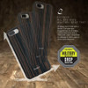 Evutec AER Series Wood iPhone 8+, 7+, 6 PLUS Case Ebony with AFIX Mount