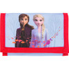 Frozen Tri-Fold Wallet with Shimmer Glitter Front with Anna and Elsa