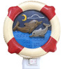 Plug In Dolphin Night Light with Low Wattage Blue Light and Nautical Theme