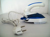 Portable Combo Steam Iron and Travel Brush with 2 Pin Euro Plug