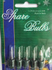 Christmas Tree Lights 5 Pack Clear Push In Bulbs (1.2V/0.15A/0.18W)