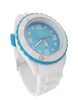 United Turquoise Blue and White Silicon Strap Sports Watch