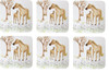 Set of 6 National Trust Horse and Foal Cork Backed Coasters