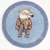 Brendan Badger Rug, Not Before Tea, Round 90cm (3ft)