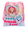 Paw Patrol Drawstring Bag for Lunch, Gym, Swimwear Featuring Skye and Everest