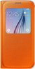 Samsung Original EF-CG920PO Galaxy S6 Orange PU S-View Flip Wallet