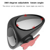 2 In 1 Car Blind Spot Mirror Wide Angle Left Hand Side Black