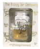 Wellness Glass Happy Jar with Notelets and Pencil