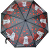 Keith Kimberlin 'Dogs, Cats and Hearts' Folding Compact Umbrella with Sleeve