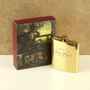 The Wedding Season WG880 Hip Flask Gold Colour 'The Best Man' in Gift Box