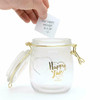 6 X Wellness Glass Happy Jars with Notelets and Pencil
