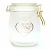 6 X Wellness Glass Happy Jars with Notelets and Pencil