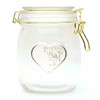 6 X Wellness Glass Happy Jars with Notelets and Pencil