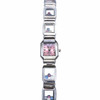 Ladies Designer Watch with Mini Crystals in Link Strap