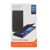 Roxfit Ultra Slim Book Case Flip Cover for Sony Xperia Z3, Z3+ (Black)