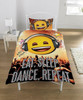 Emoji Licensed Single Duvet Cover and Pillow Case, Eat, Sleep, Dance, Repeat