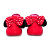 Disney Minnie Mouse Red Ladies Slippers with Bows Size 4 UK (37 EU, 6.5 U.S)