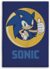 Sonic the Hedgehog Blue Fleece Blanket 140cm (55") X 100cm (39.5")