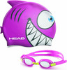 HEAD Meteor Set Swimming Silicone Goggles and Cap
