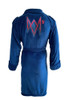 Watchdog Winstons Outfit Mens Soft Polyester Bathrobe Blue