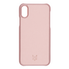 Foxwood Genuine Leather Hard Shell Protective Case for iPhone XS/X Pink
