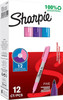 Sharpie Fine Point 12 Pack of Pens, 4 Pink, 4 Nano Blue and 4 Purple