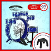 12 Piece Kids Drum Set with 6 Drums, Cymbal, Chair, Kick Pedal and 2 Drumsticks