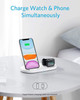 Anker 2 in 1 Wireless Charging Station for iPhone and Apple Watch White