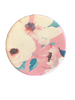 Pink and Cream Flower Design Compact Mirror with 2 Seperate Mirrors