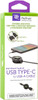 Retrak USB Type-C to USB-A Retractable Cable for Mobile Phones 0.8m