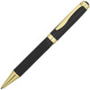 Conrad Piano Gloss Black and Gold Retractable Ball Pen Black Ink