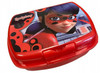 Miraculous Ladybug Small Sandwich Lunch Box and Bottle Red