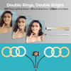 Instagram, Tik Tok and Mobile Double Ring Light with Tripod and Remote