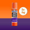 Elmer's Disappearing Purple Glue Sticks 3 Pack of 6g