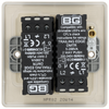 BG Intelligent Double Dimmer Switch 2 - Way Push On/Off Pearl Nickel