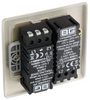 BG Intelligent Double Dimmer Switch 2 - Way Push On/Off Pearl Nickel